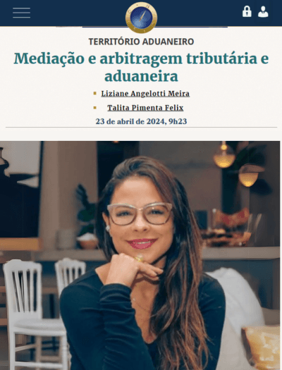 Território Aduaneiro Mediação e arbitragem tributária